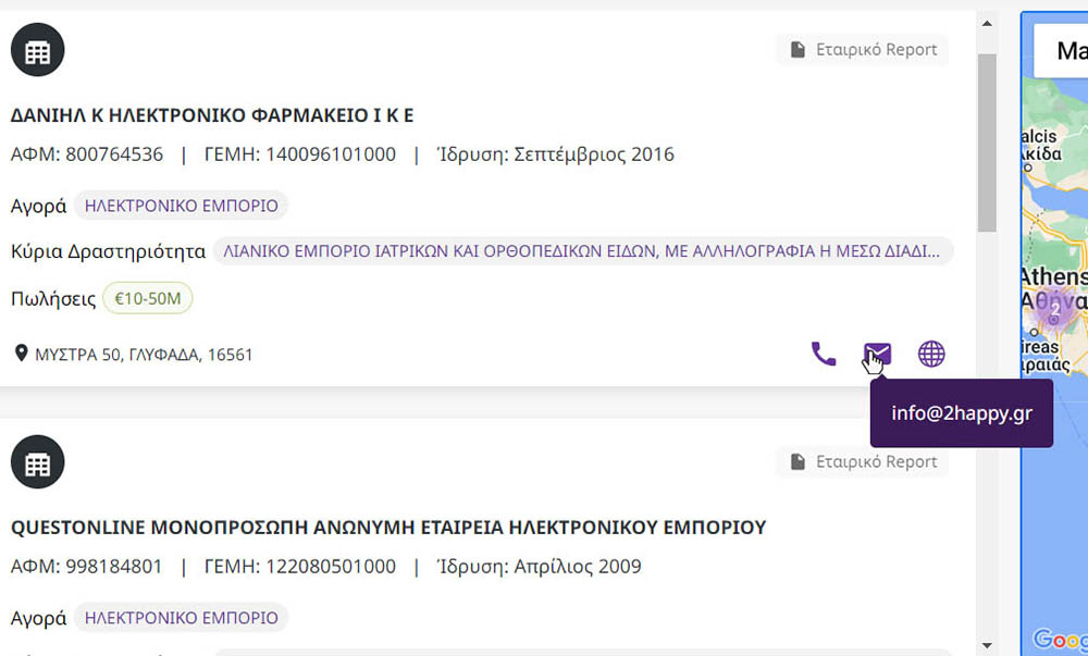 Στιγμιότυπο λίστας b2b sales leads